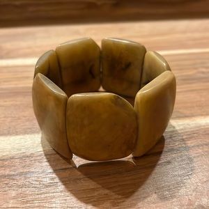 Chico’s Tan Caramel Stone Bracelet